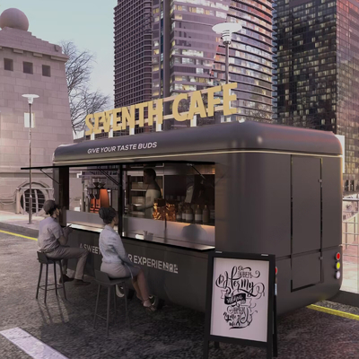  小吃摊 路边摊su模型 