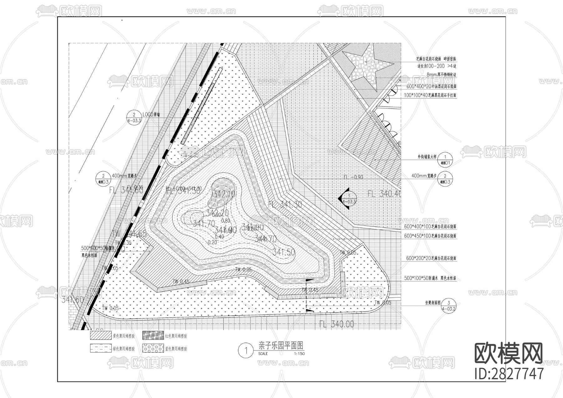 晋愉V时代大商业二期景观cad工程下载（渲染图8）