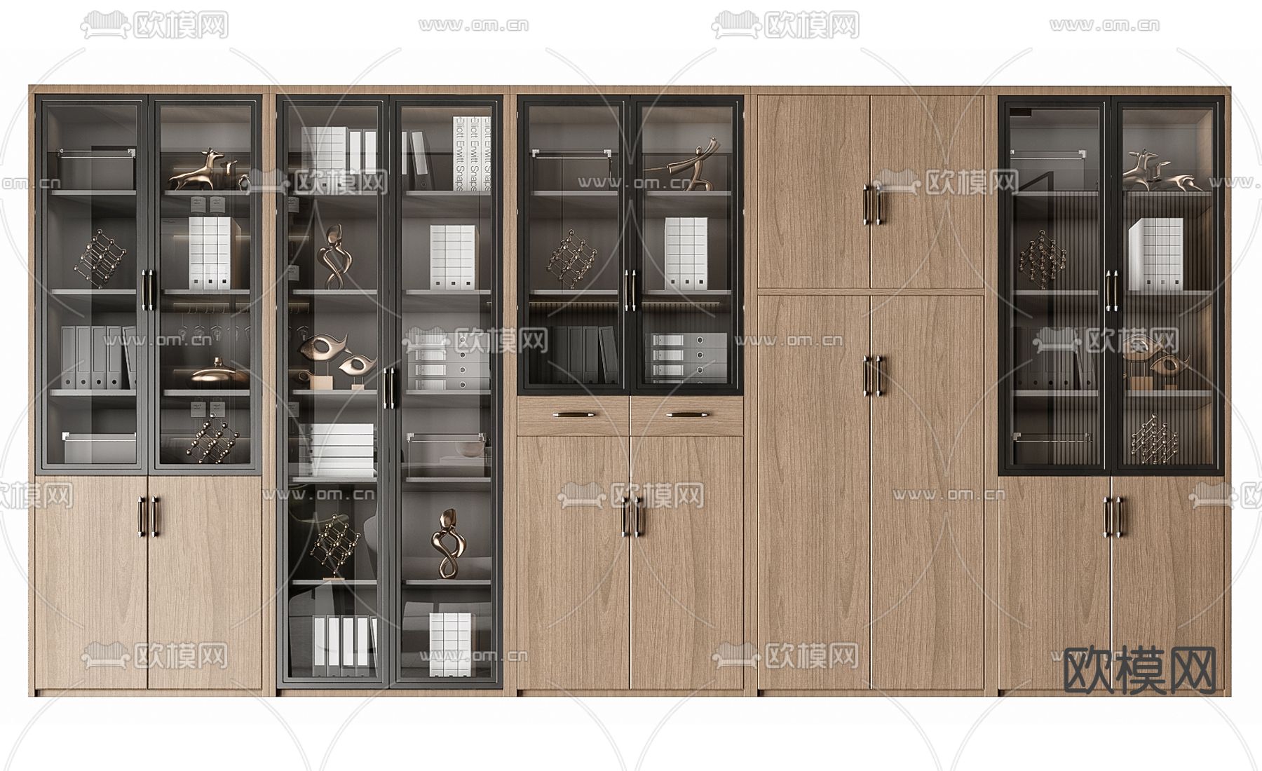 文件柜 资料柜 档案柜3d模型下载（渲染图2）