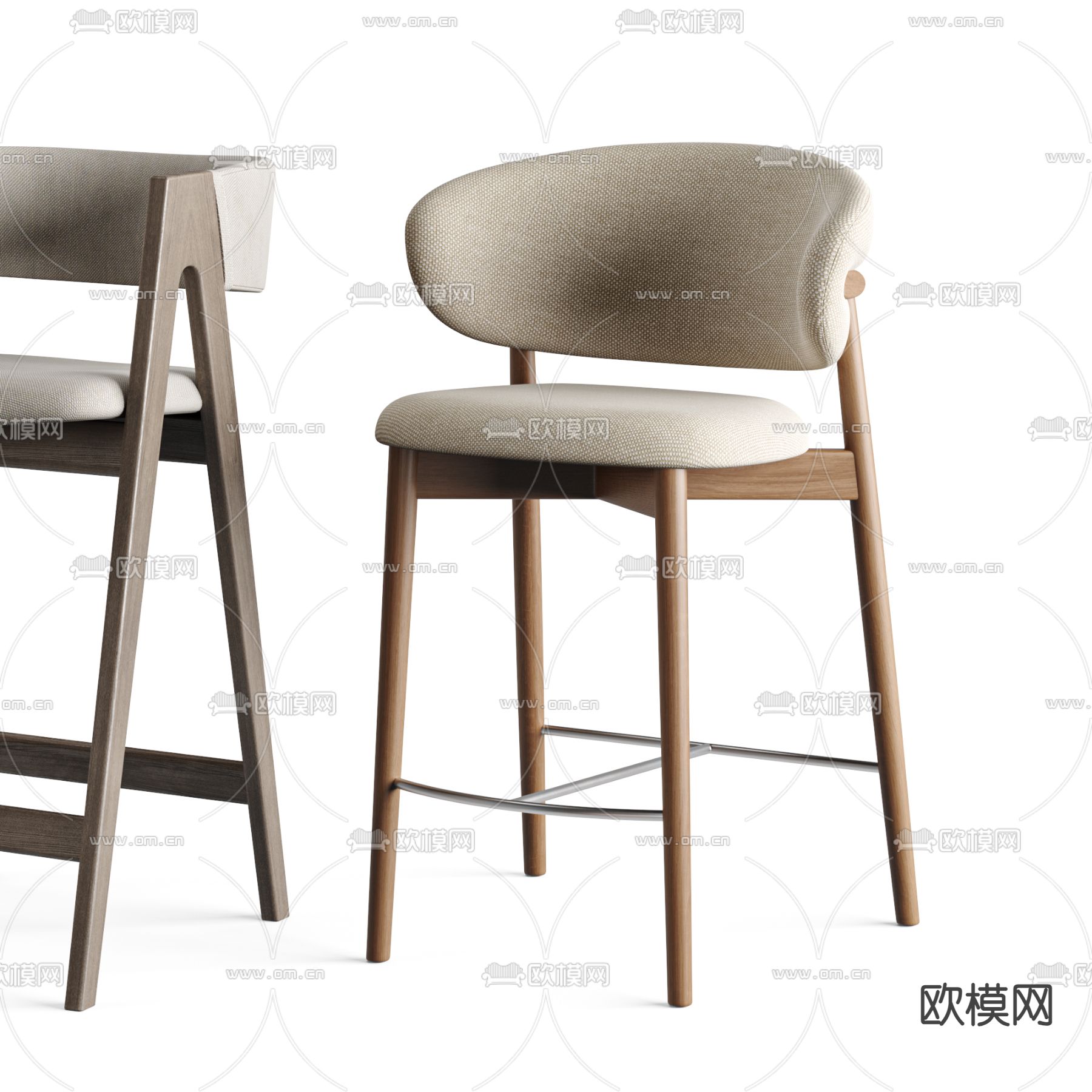 吧椅 吧凳3d模型下载（渲染图3）