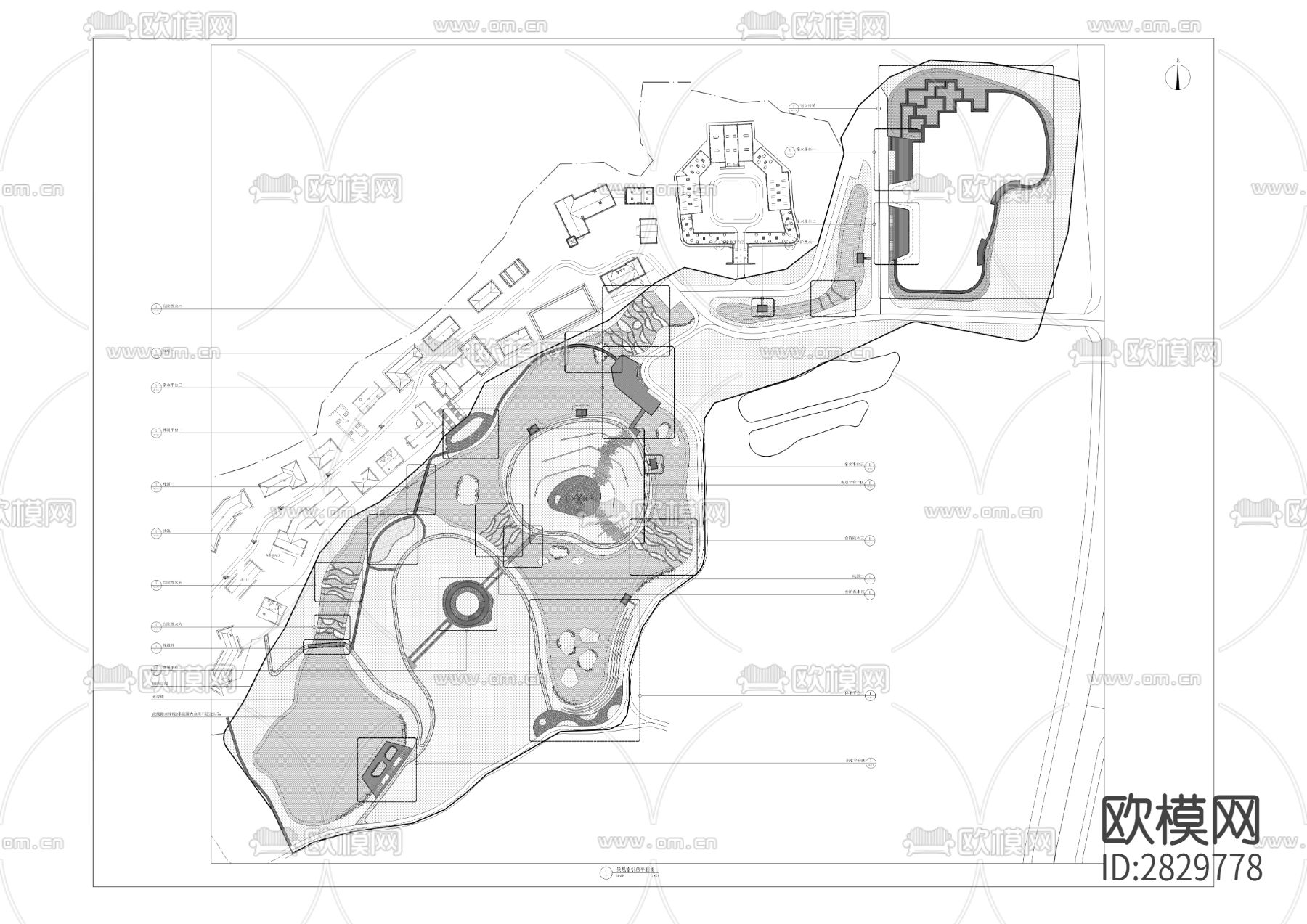 白俄罗斯风情小镇cad施工图下载（渲染图10）