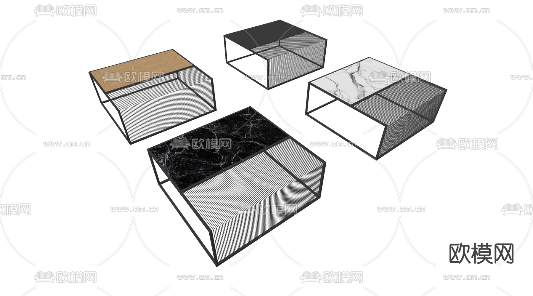 景观座椅 户外座椅su模型下载（渲染图2）