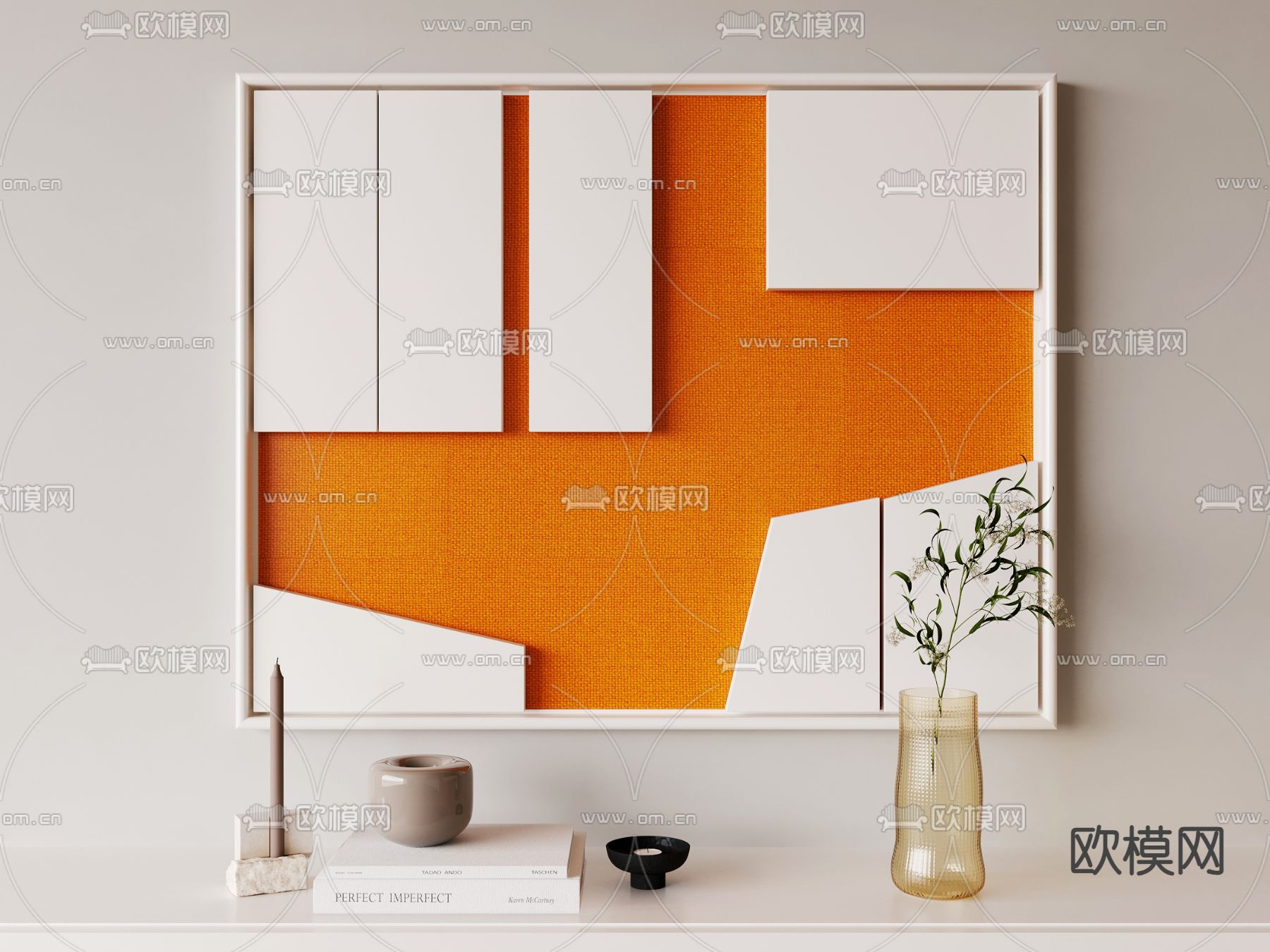 孟菲斯画 装饰画 立体画3d模型下载