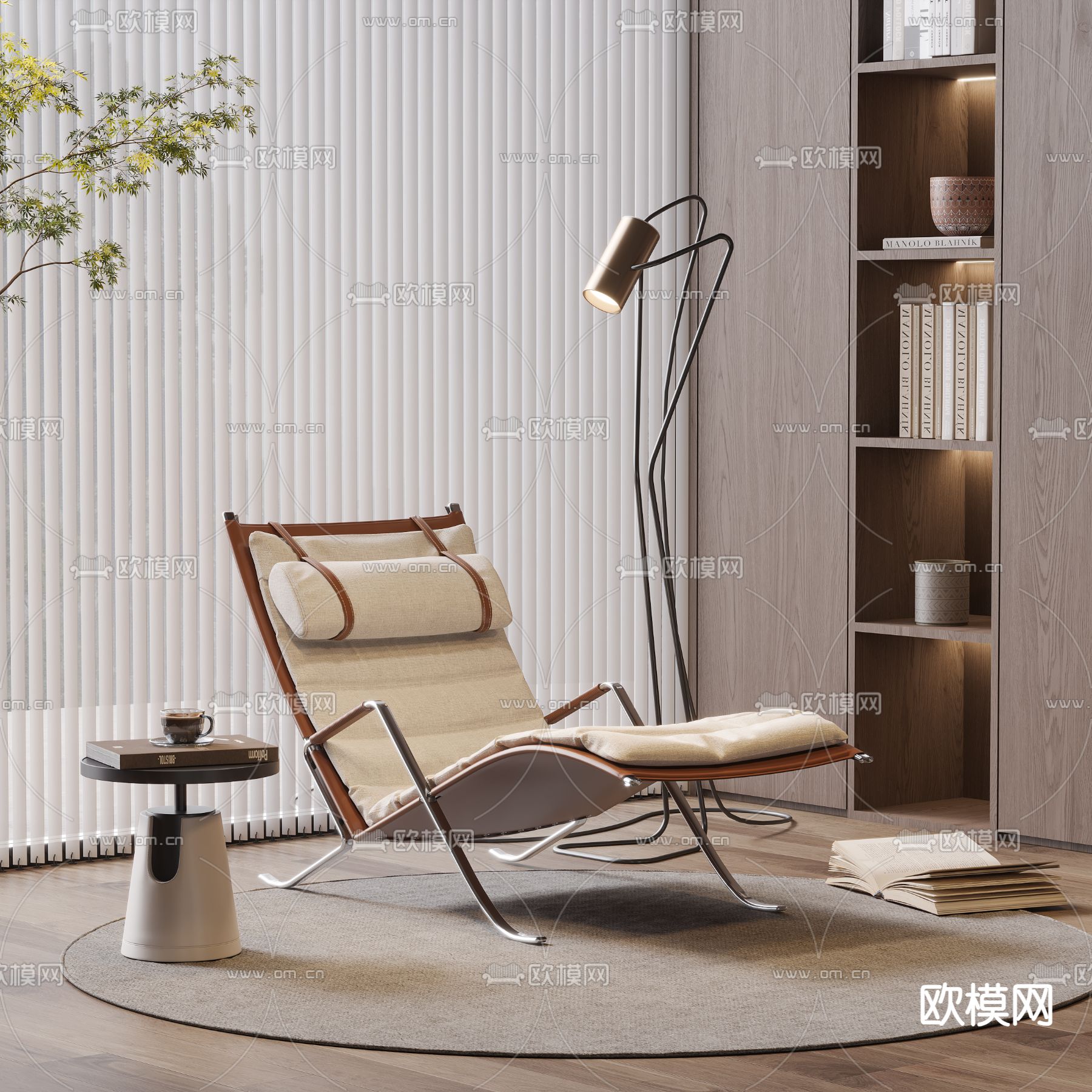 躺椅 休闲椅3d模型下载