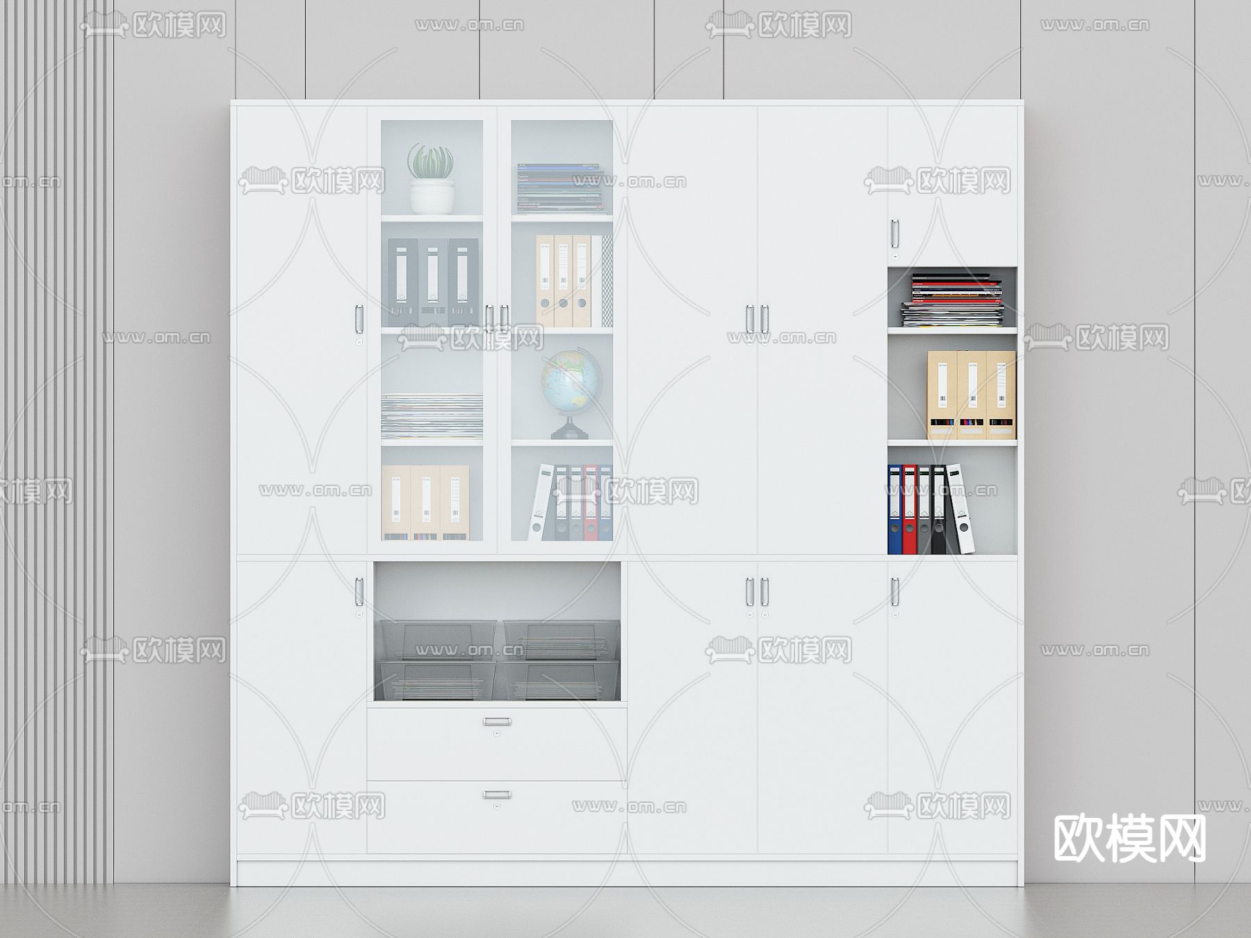 文件柜 档案柜3d模型下载