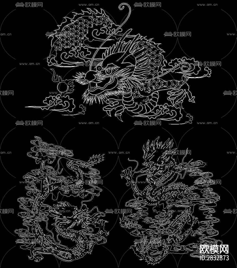 龙凤cad图库下载（渲染图4）