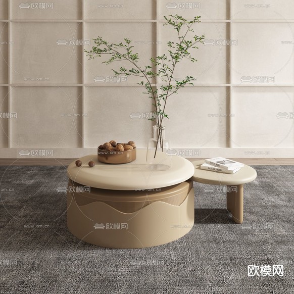 子母茶几3d模型下载
