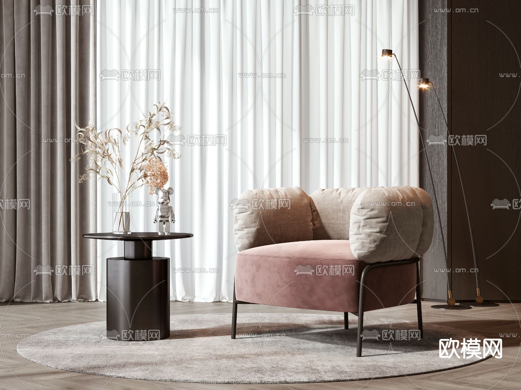 休闲椅 沙发椅3d模型下载