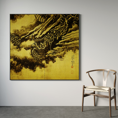 新中式装饰画su模型