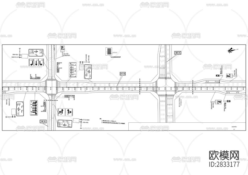 壟安大道及企業(yè)創(chuàng)新服務(wù)中心周邊道路交通工程改造升級項目cad施工圖下載(渲染圖5)