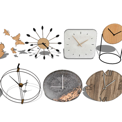  时钟 挂钟 壁钟su模型 