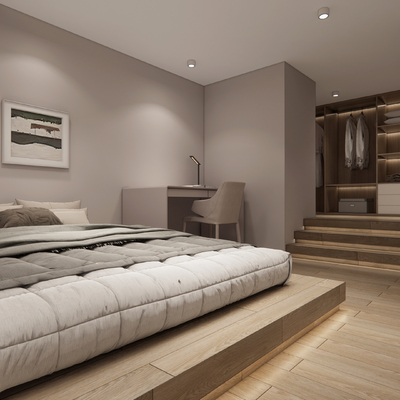  现代loft公寓su模型 