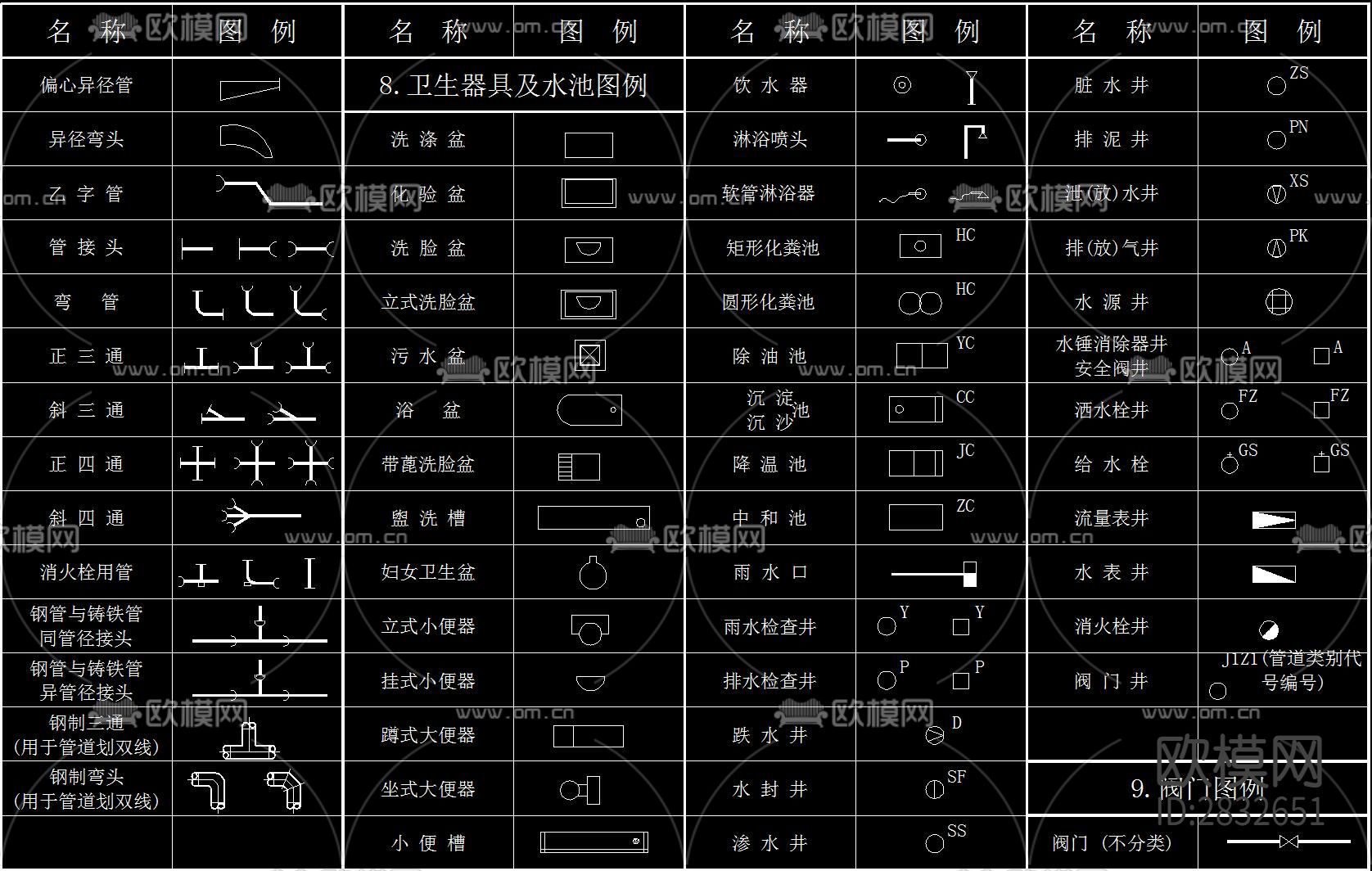 给排水cad图库下载（渲染图3）