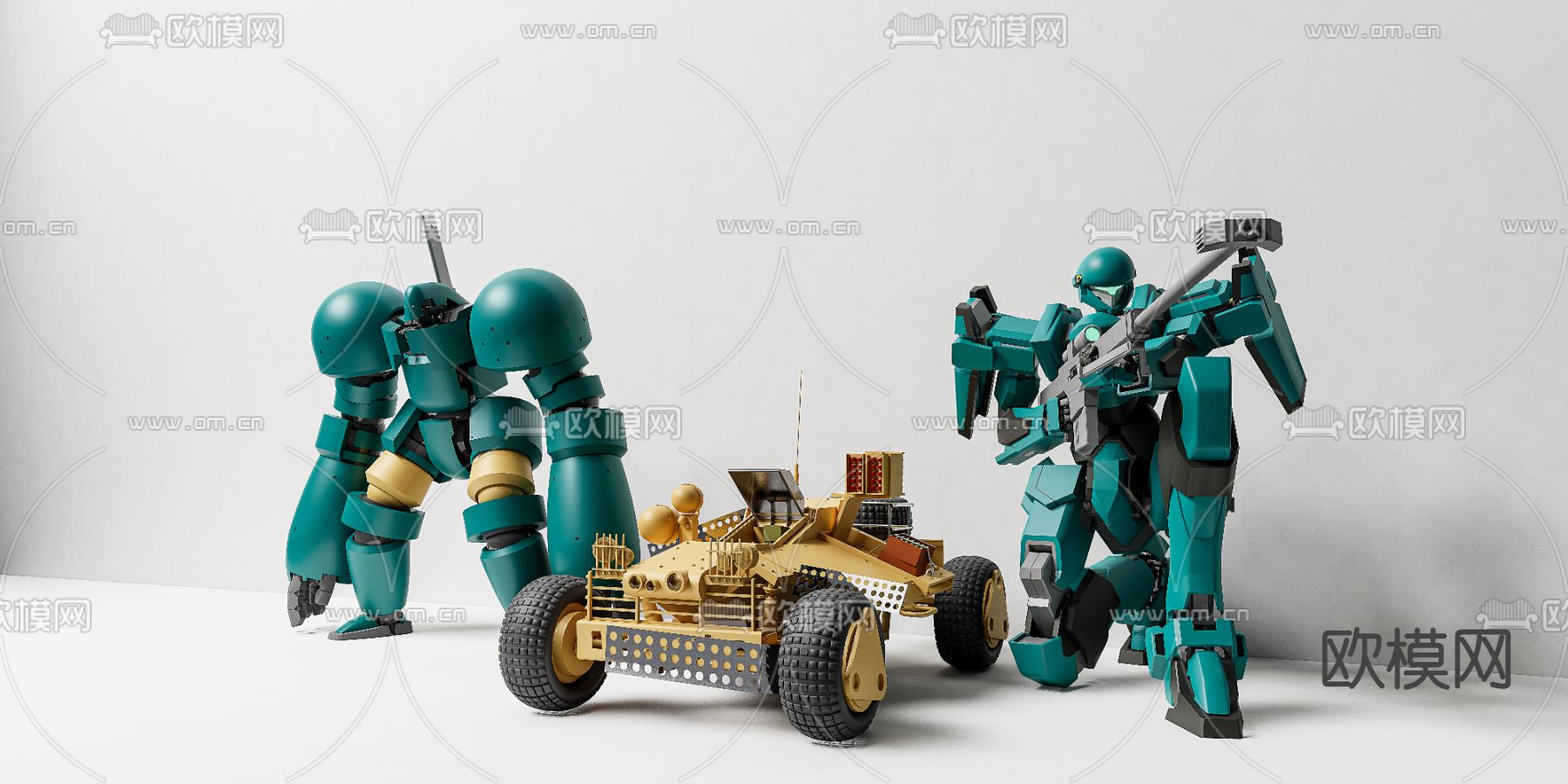 玩具机器人 玩具su模型下载（渲染图1）