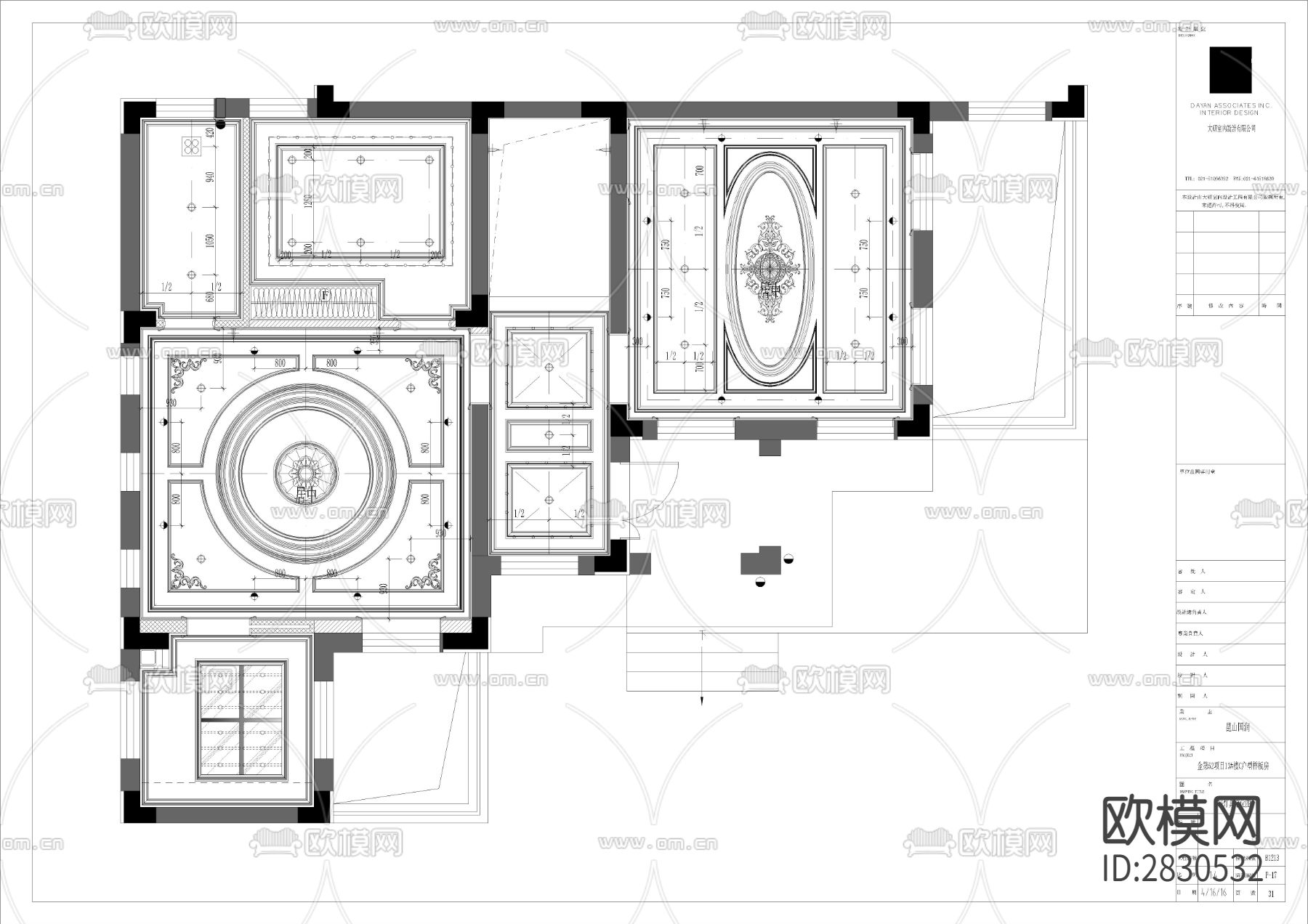 C户型全套cad施工图下载（渲染图8）