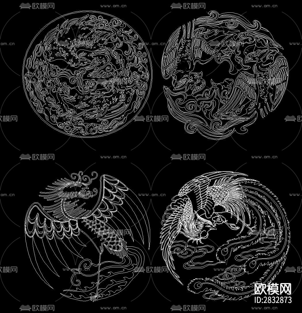 龙凤cad图库下载（渲染图5）