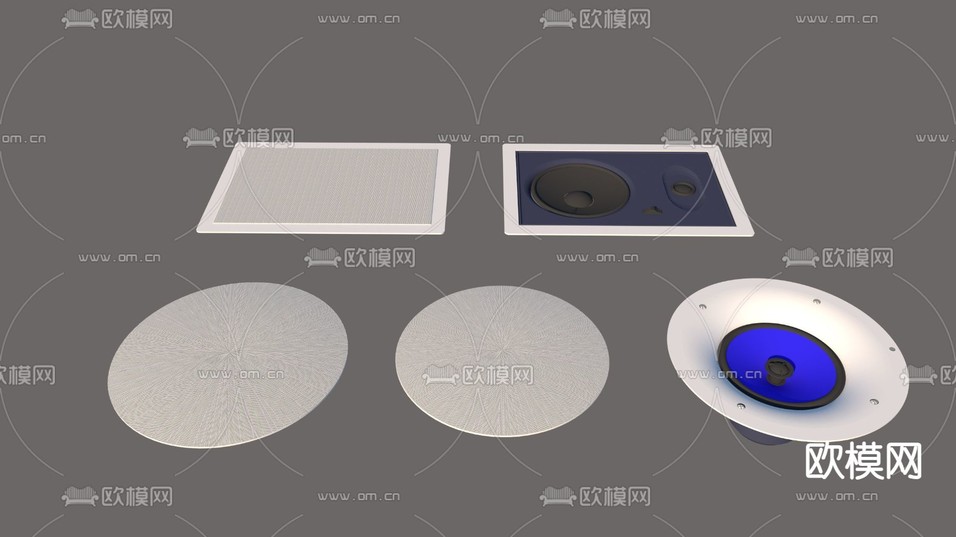 吸顶音响su模型下载(渲染图1)