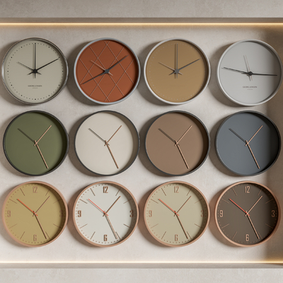  现代时钟 挂钟su模型 