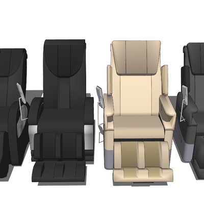  电动按摩椅su模型 