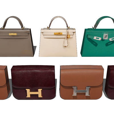  爱马仕手提包su模型 