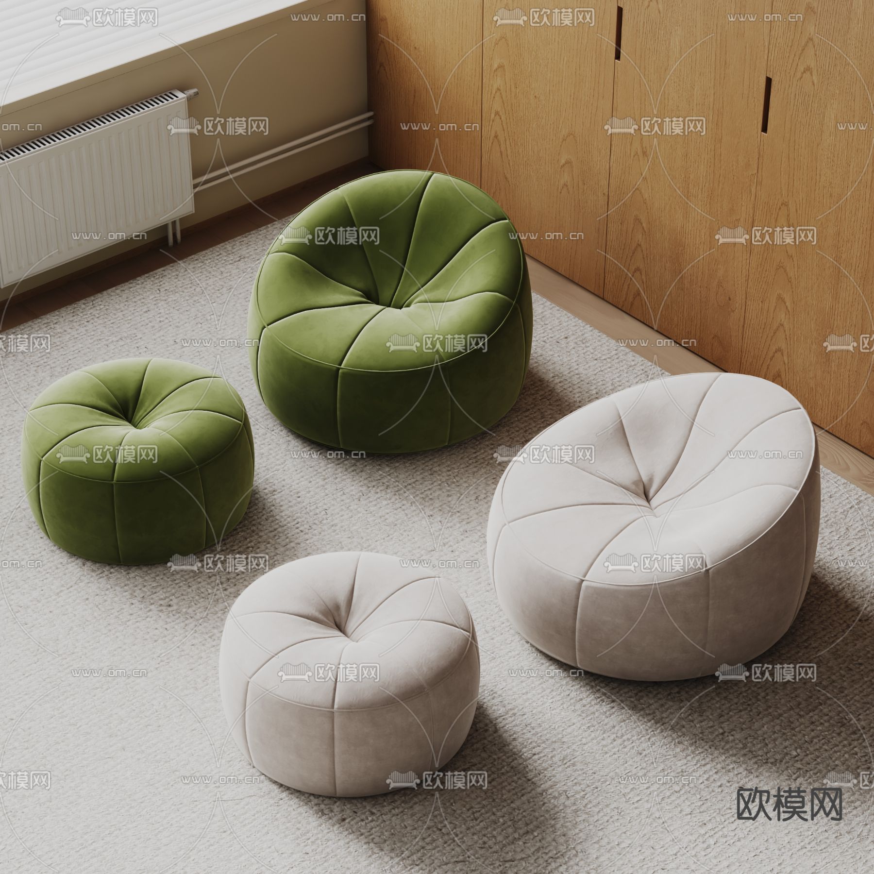懒人沙发3d模型下载_ID14265821_3dmax免费模型-欧模网