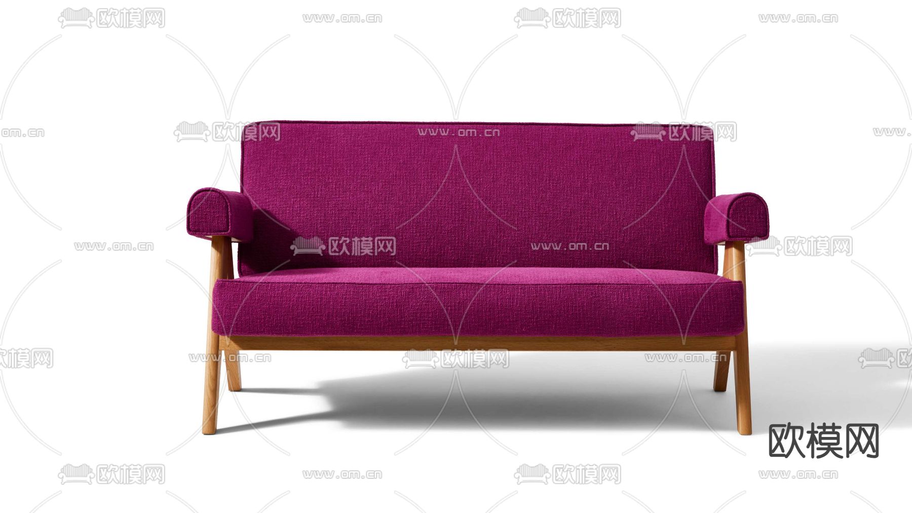 cassina 多人沙发3d模型下载（渲染图1）