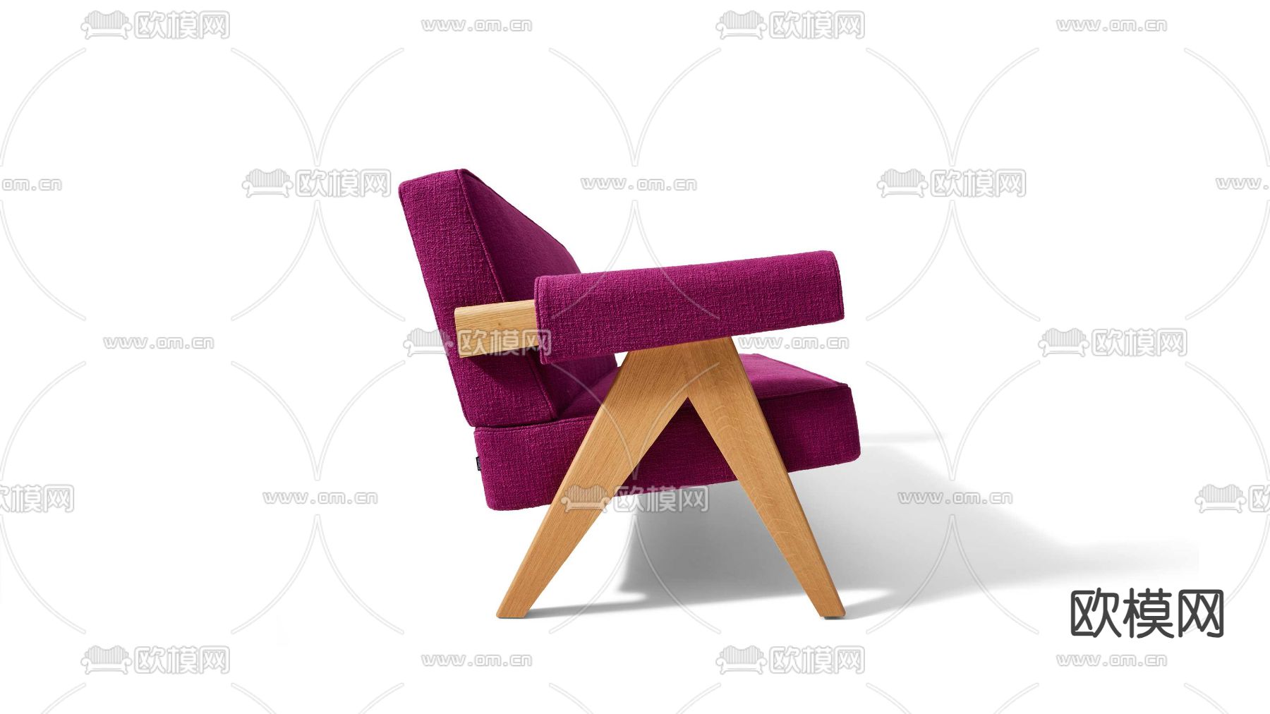 cassina 多人沙发3d模型下载（渲染图4）