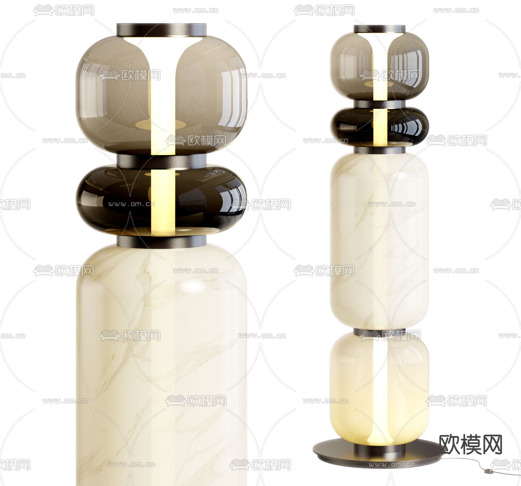 Baxter 落地灯su模型下载（渲染图1）