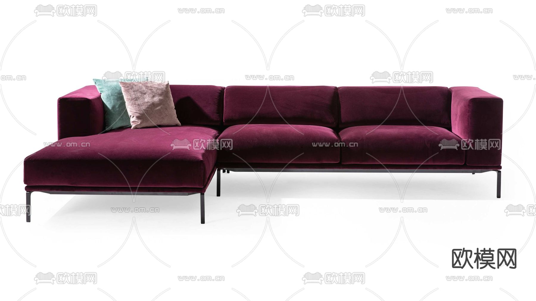 cassina 双人沙发3d模型下载（渲染图2）