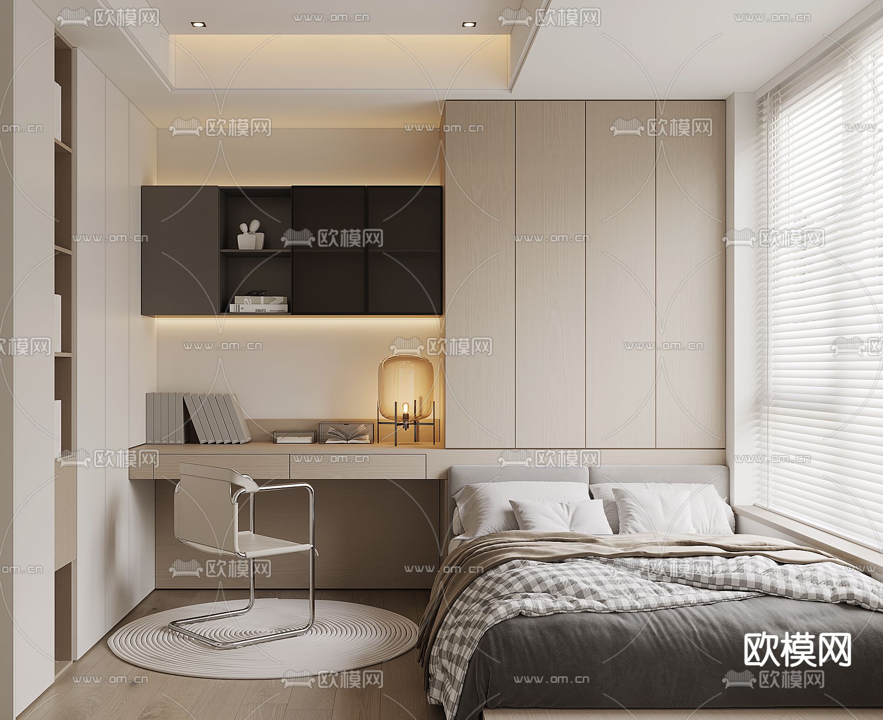 榻榻米卧室 次卧3d模型下载