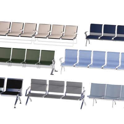  现代公共座椅 休息座椅su模型 