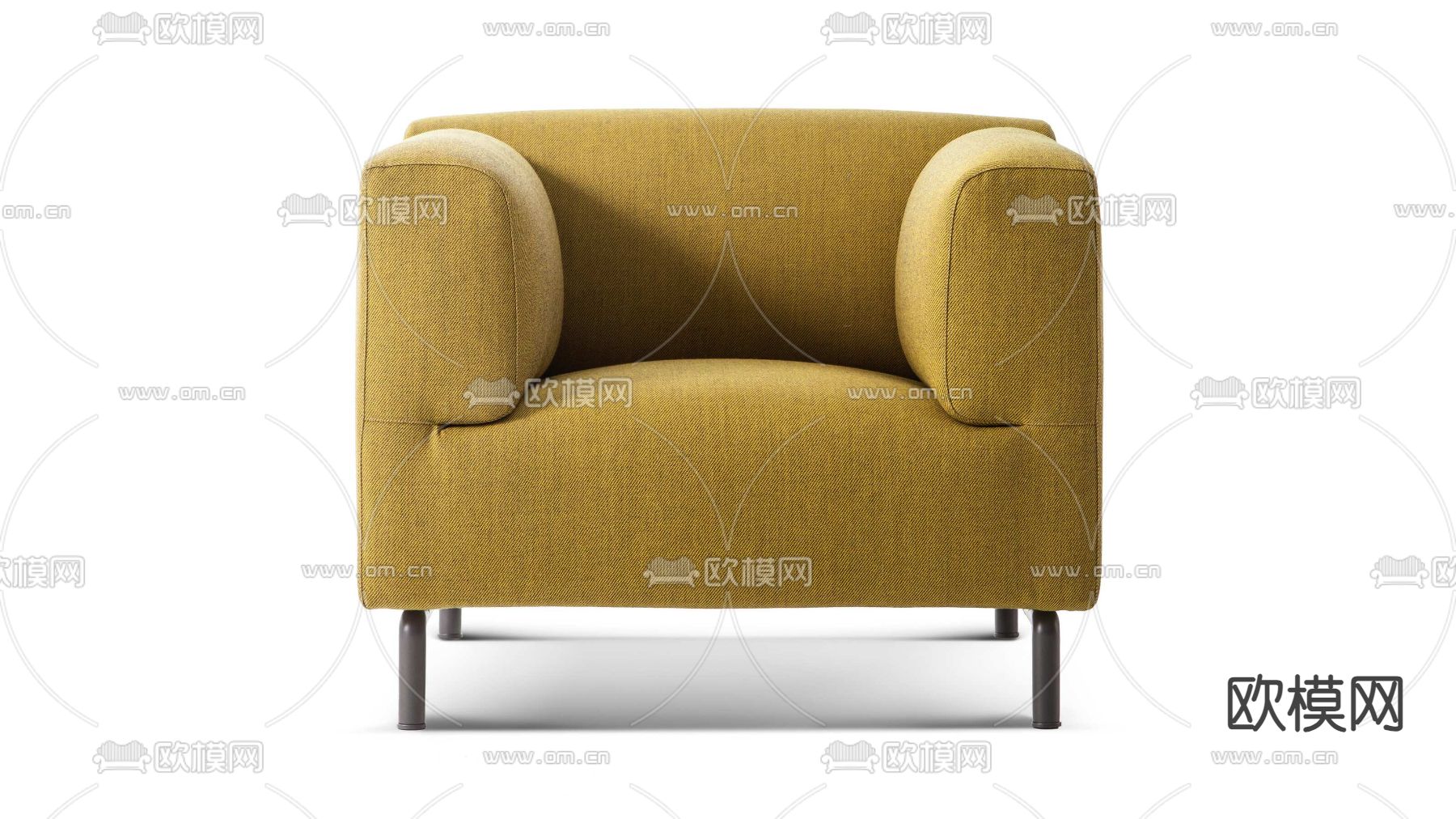 Cassina单人沙发3d模型下载（渲染图1）
