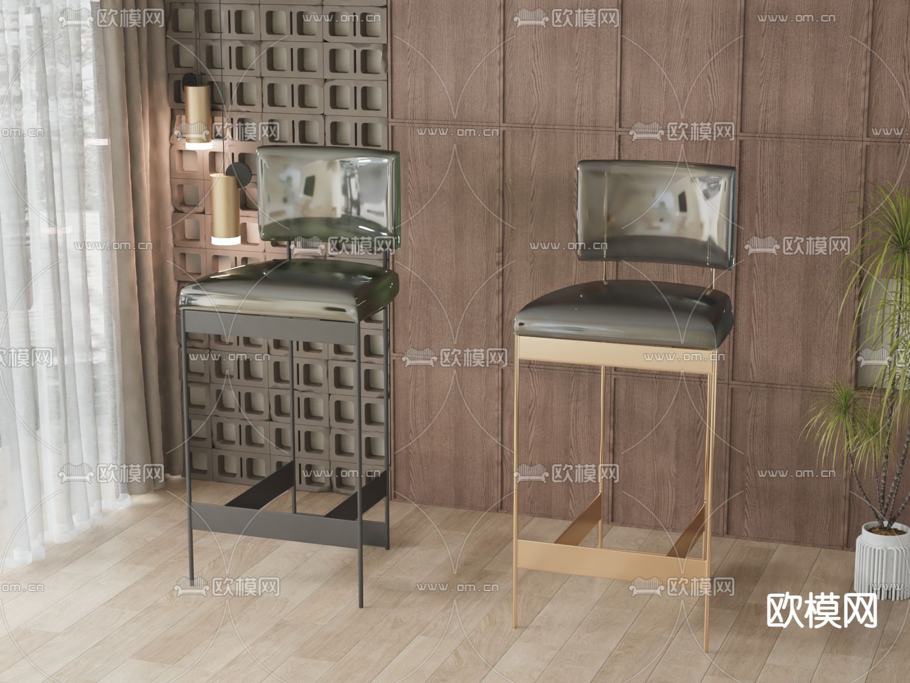 吧椅 吧凳3d模型下载