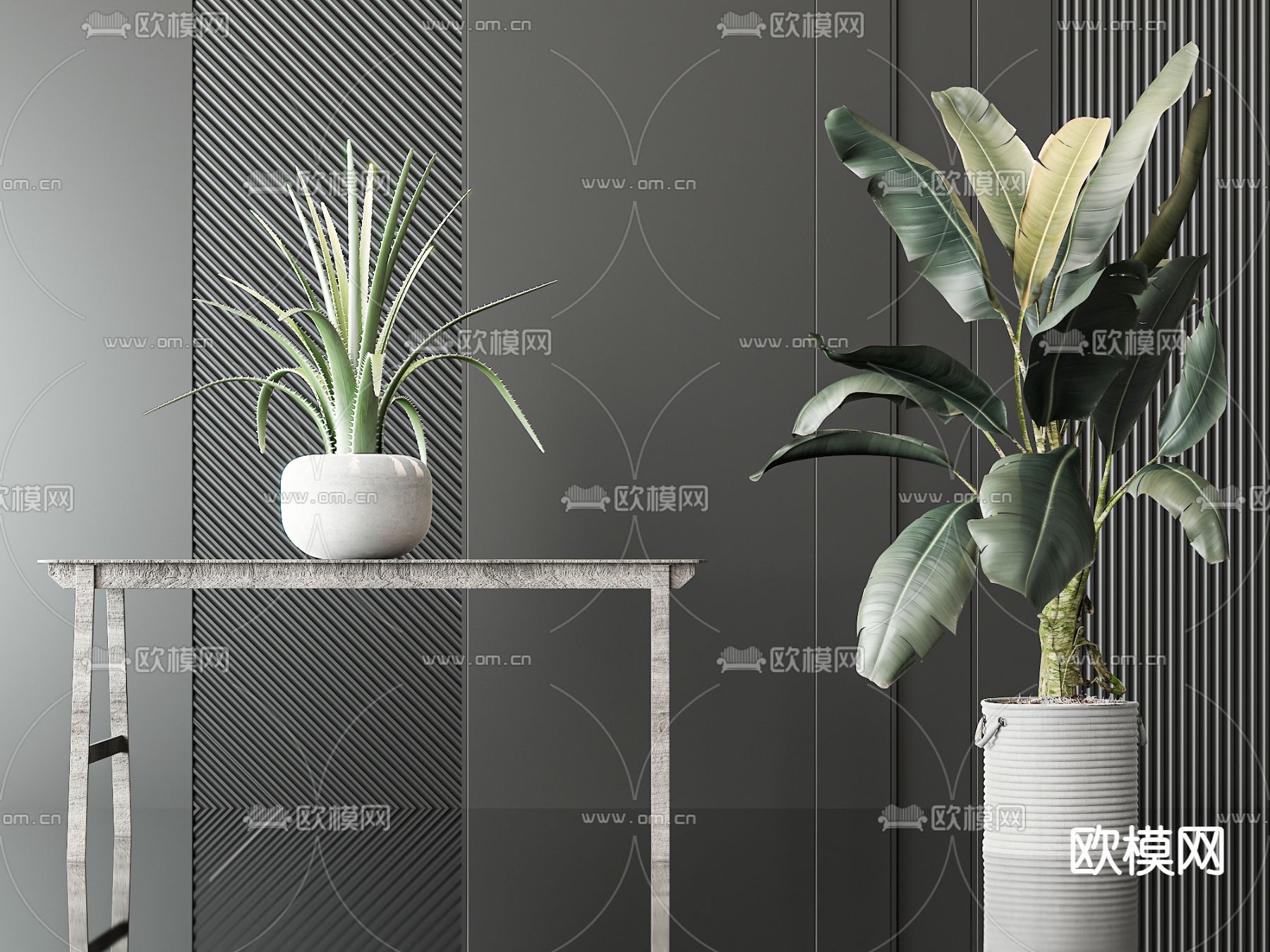 盆栽 盆景3d模型下载