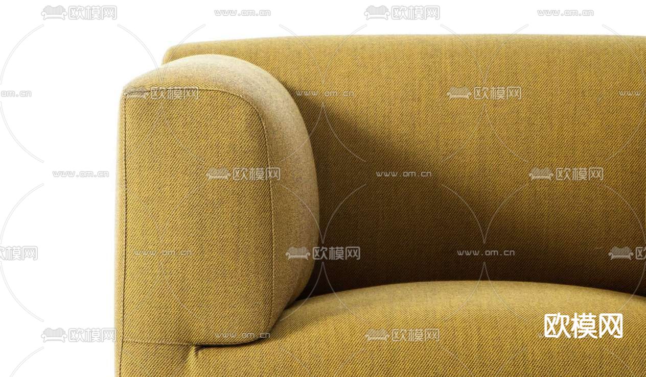 Cassina单人沙发3d模型下载（渲染图4）