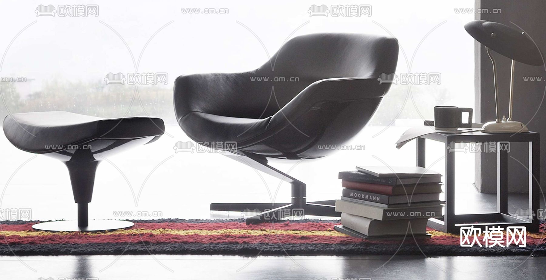 cassina 椅子 休闲椅3d模型下载（渲染图2）