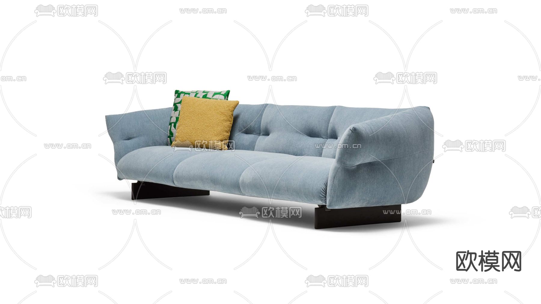 cassina 多人沙发3d模型下载（渲染图2）