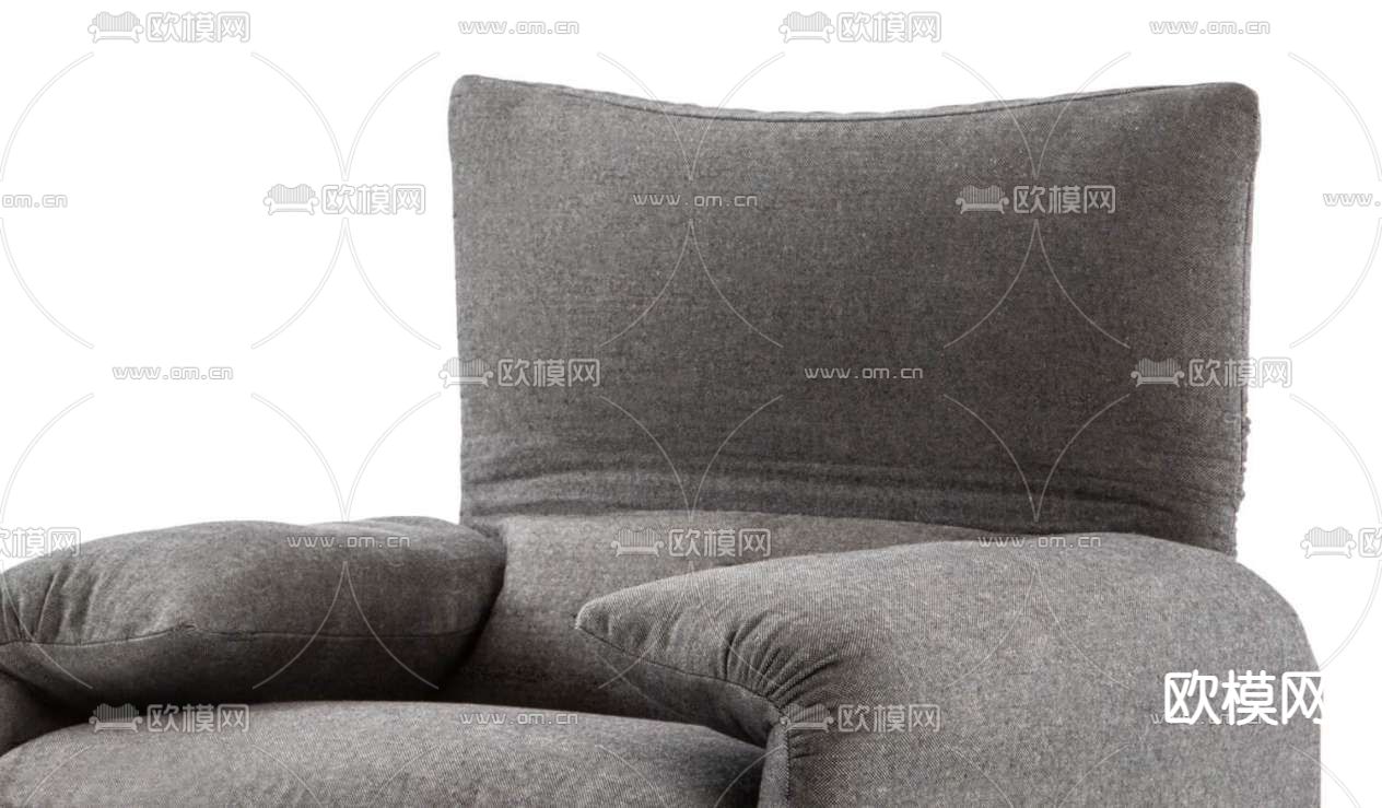 Cassina单人沙发3d模型下载（渲染图4）