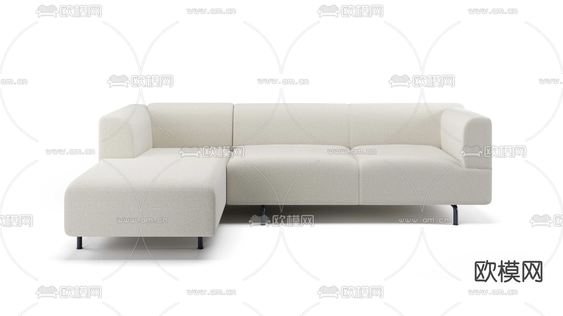 cassina 双人沙发3d模型下载（渲染图3）