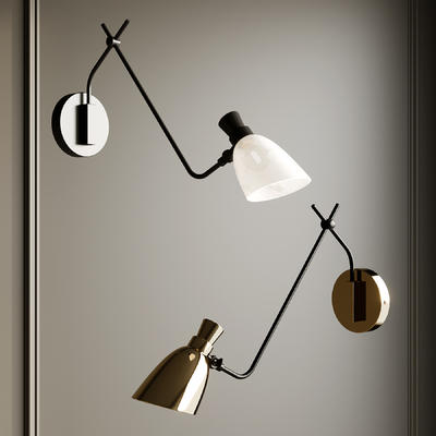  现代壁灯su模型 