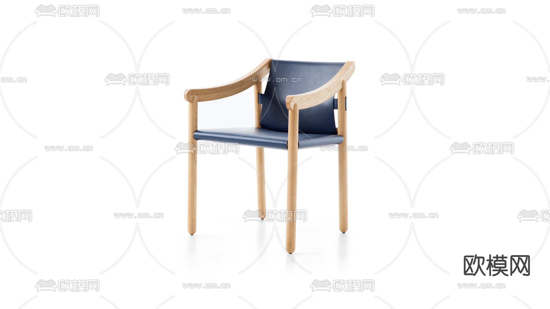 Cassina椅子 餐椅3d模型下载（渲染图1）