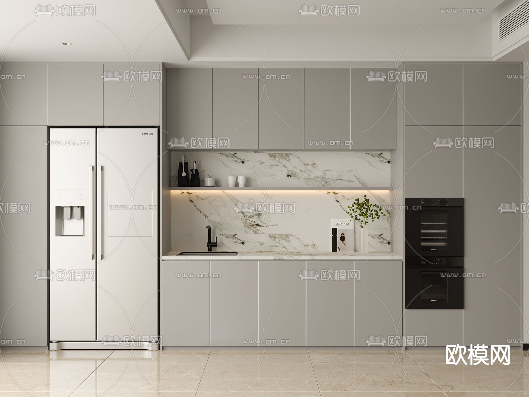 橱柜3d模型下载