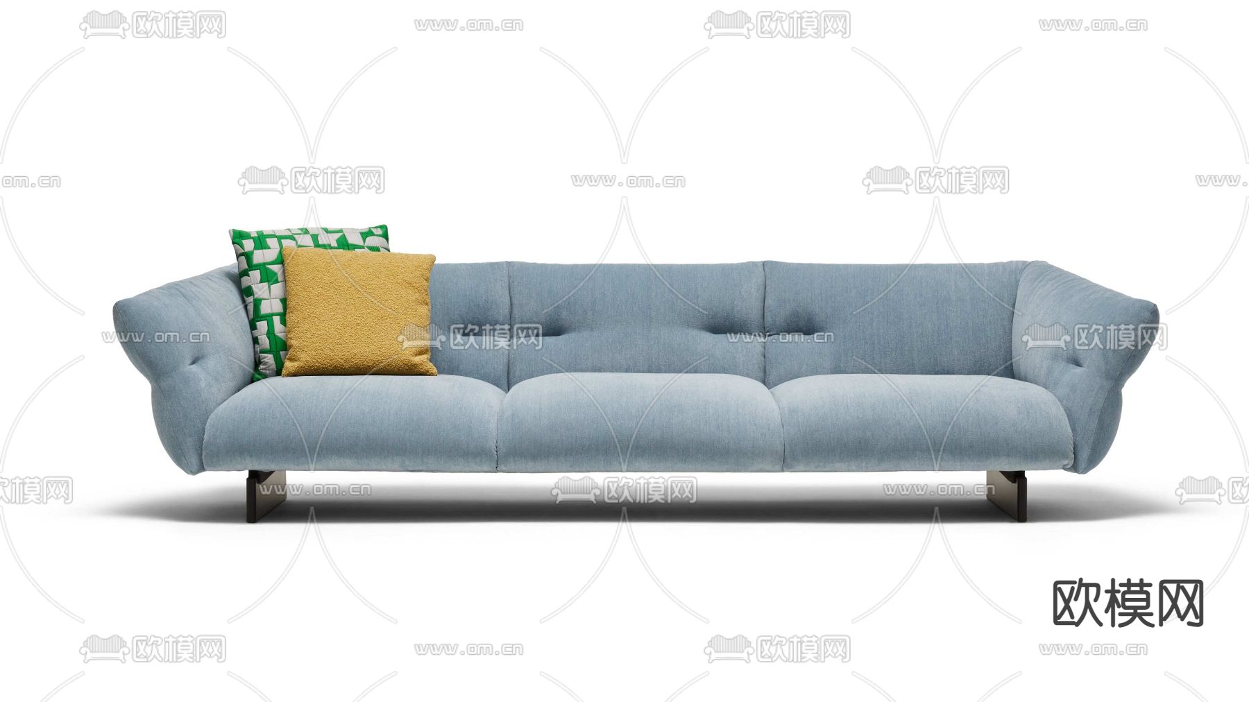 cassina 多人沙发3d模型下载（渲染图1）