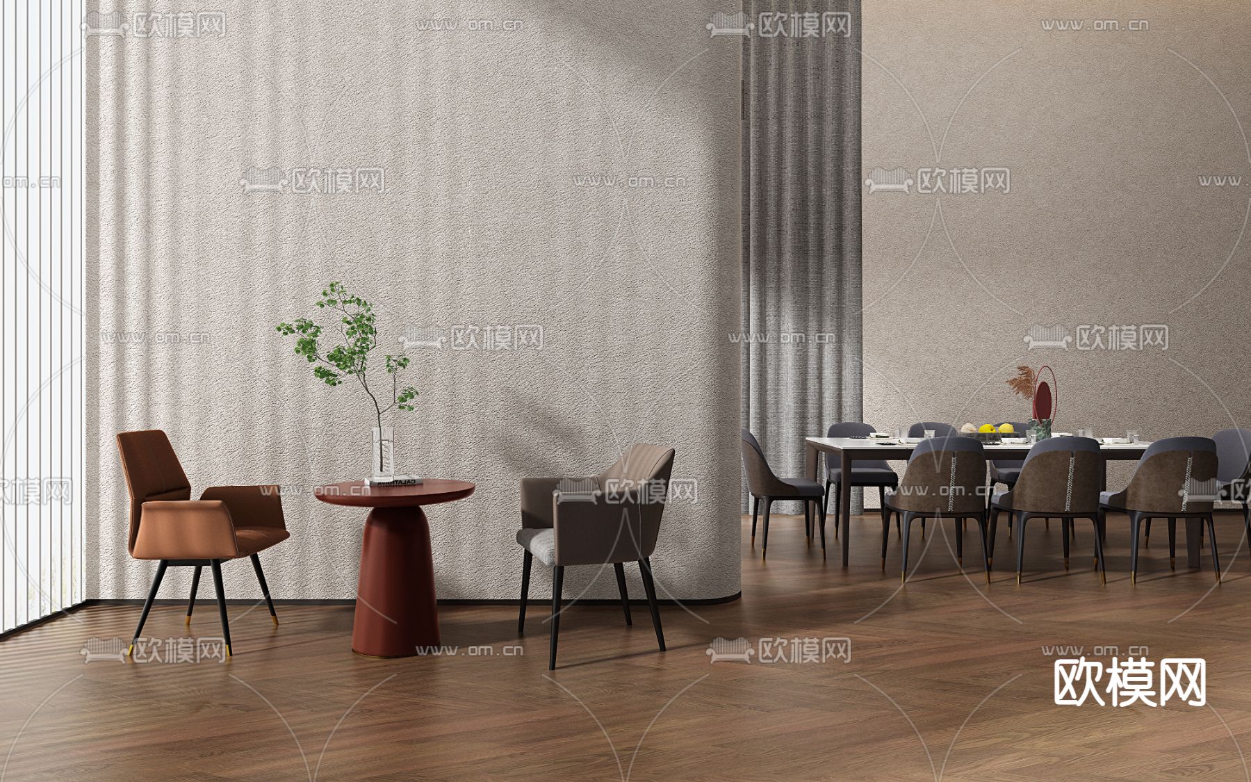 椅子 休闲椅 餐桌椅3d模型下载