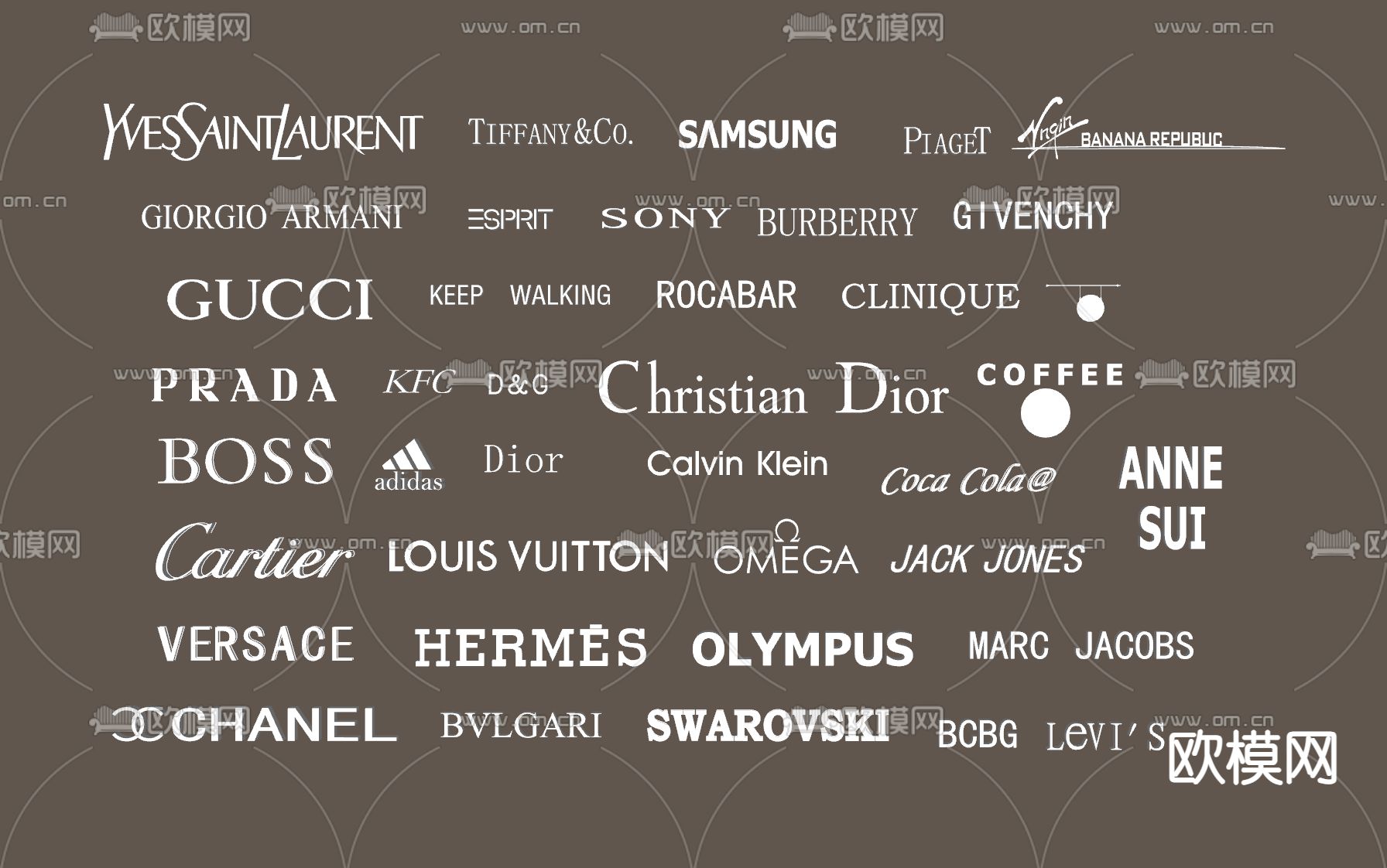 品牌LOGO 标志标识 su模型下载（渲染图2）