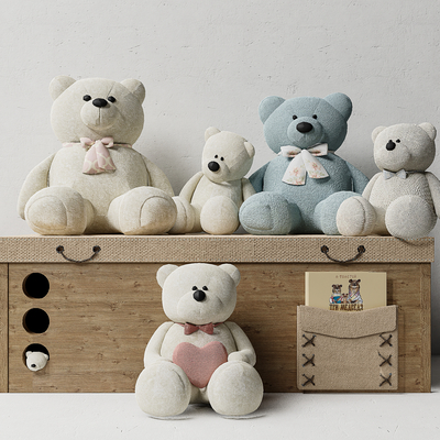  毛绒玩具 小熊玩偶su模型 