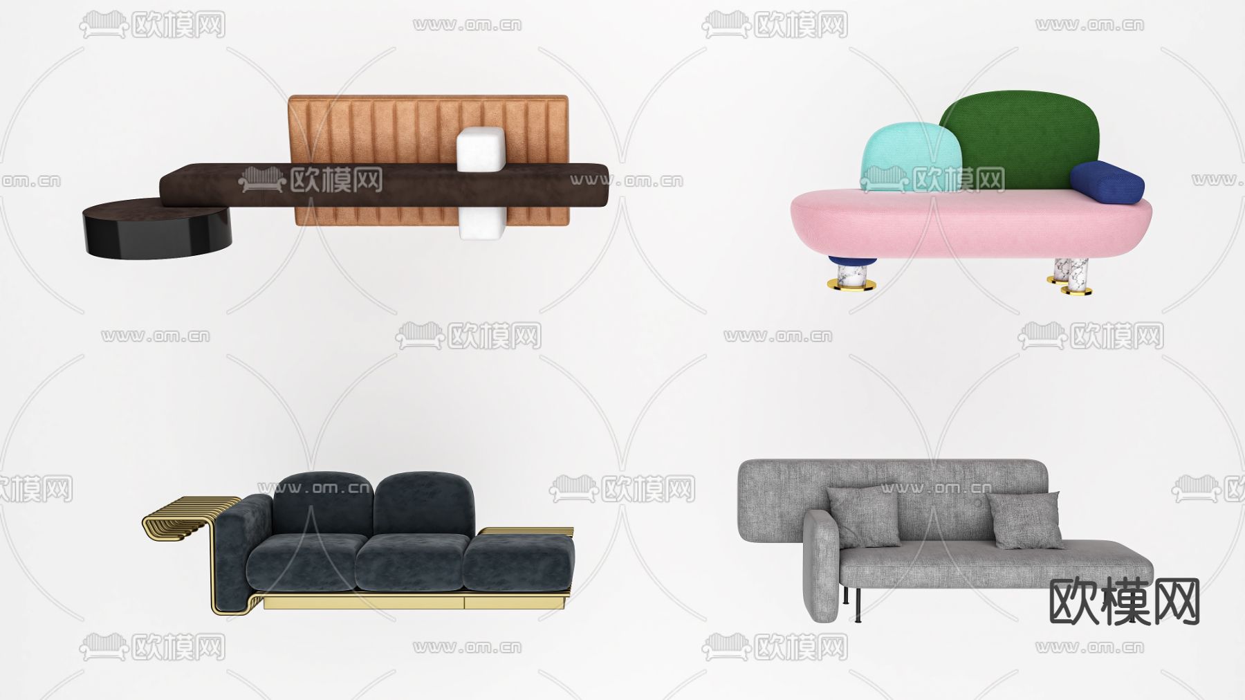 贵妃椅 美人塌3d模型下载