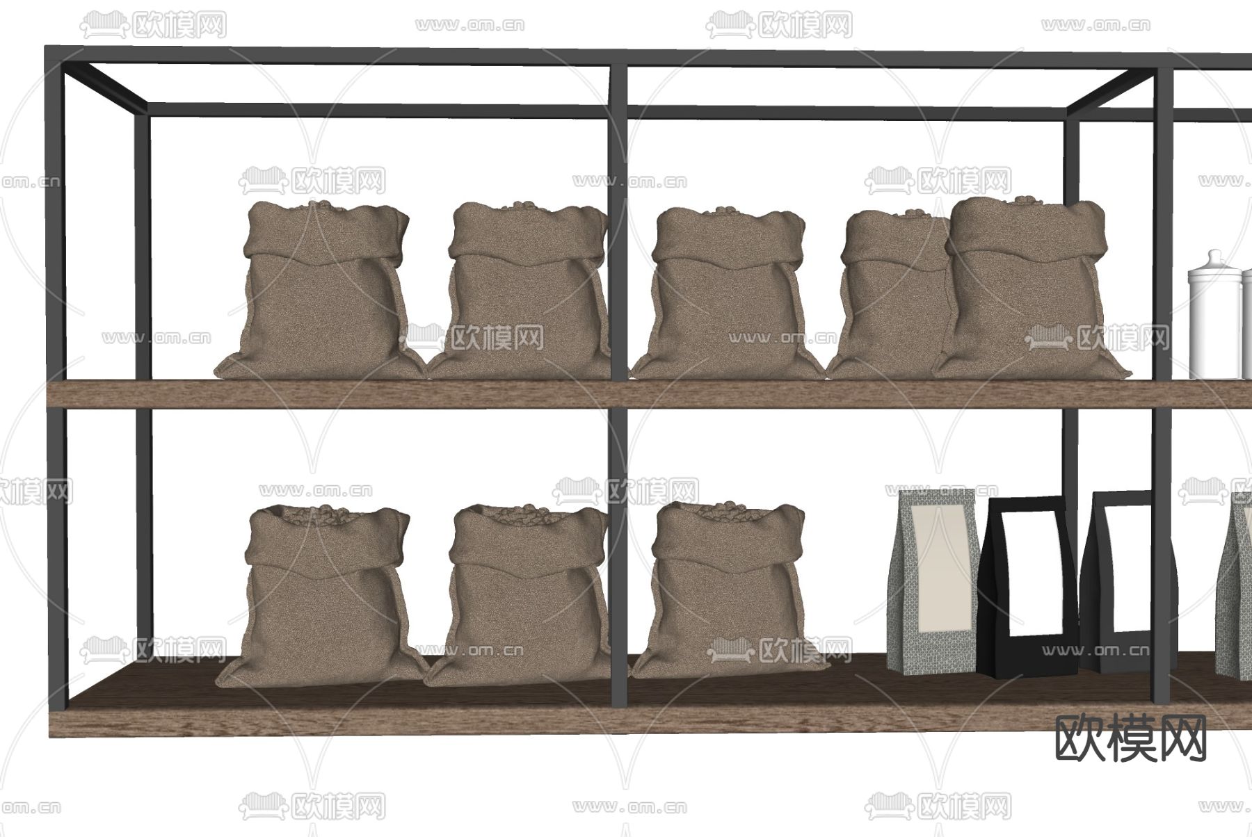 布袋 麻布袋su模型下载（渲染图2）