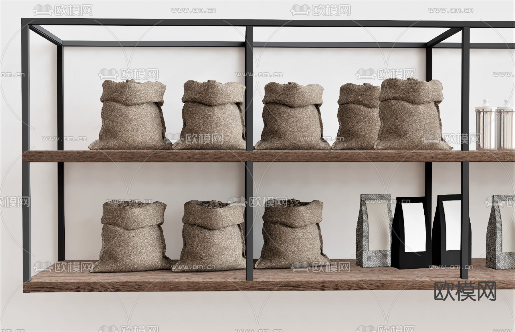 布袋 麻布袋su模型下载（渲染图1）