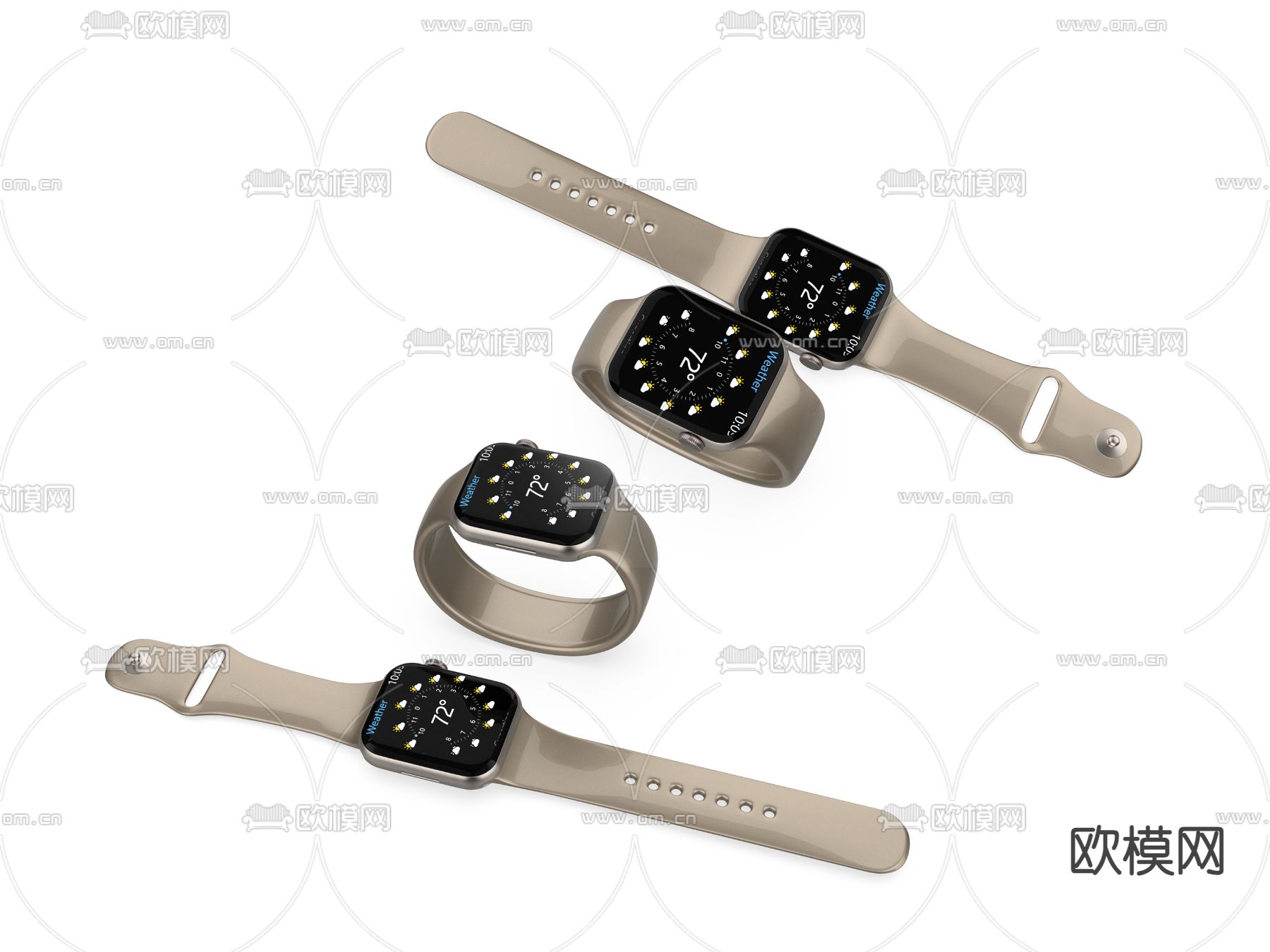 智能手表su模型下载（渲染图1）